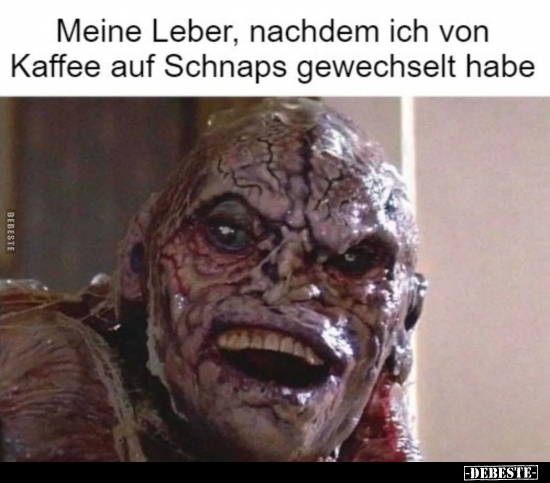 Meine Leber, nachdem ich von Kaffee auf Schnaps gewechselt habe.. - Lustige Bilder | DEBESTE.de