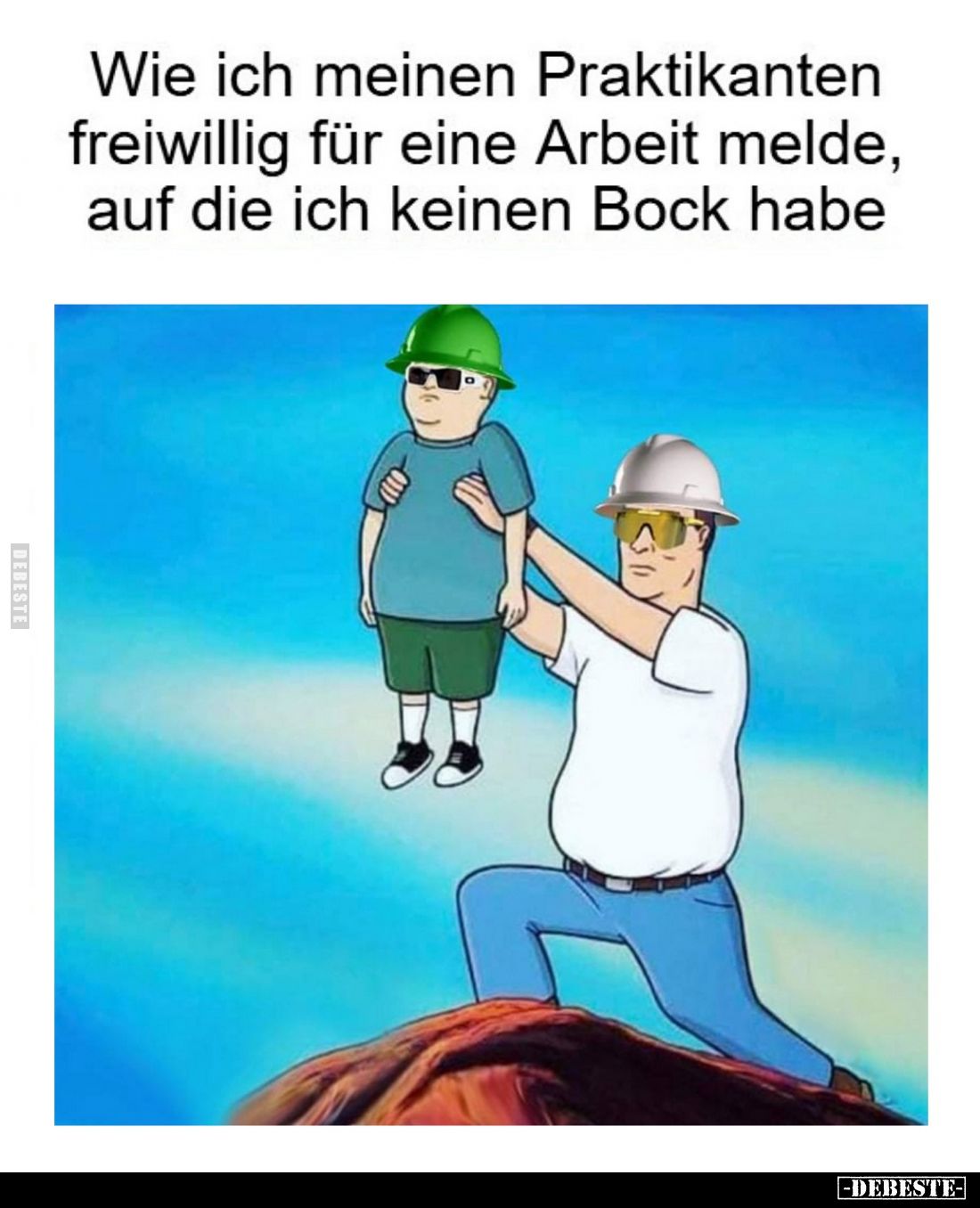 Wie ich meinen Praktikanten freiwillig für eine Arbeit melde, auf die ich keinen Bock habe.