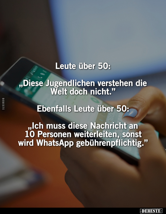 Leute über 50: "Diese Jugendlichen verstehen.." - Lustige Bilder | DEBESTE.de