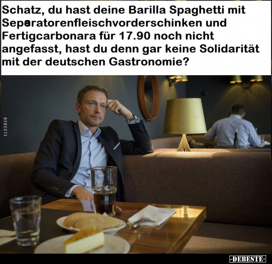 Schatz, du hast deine Barilla Spaghetti mit.. - Lustige Bilder | DEBESTE.de