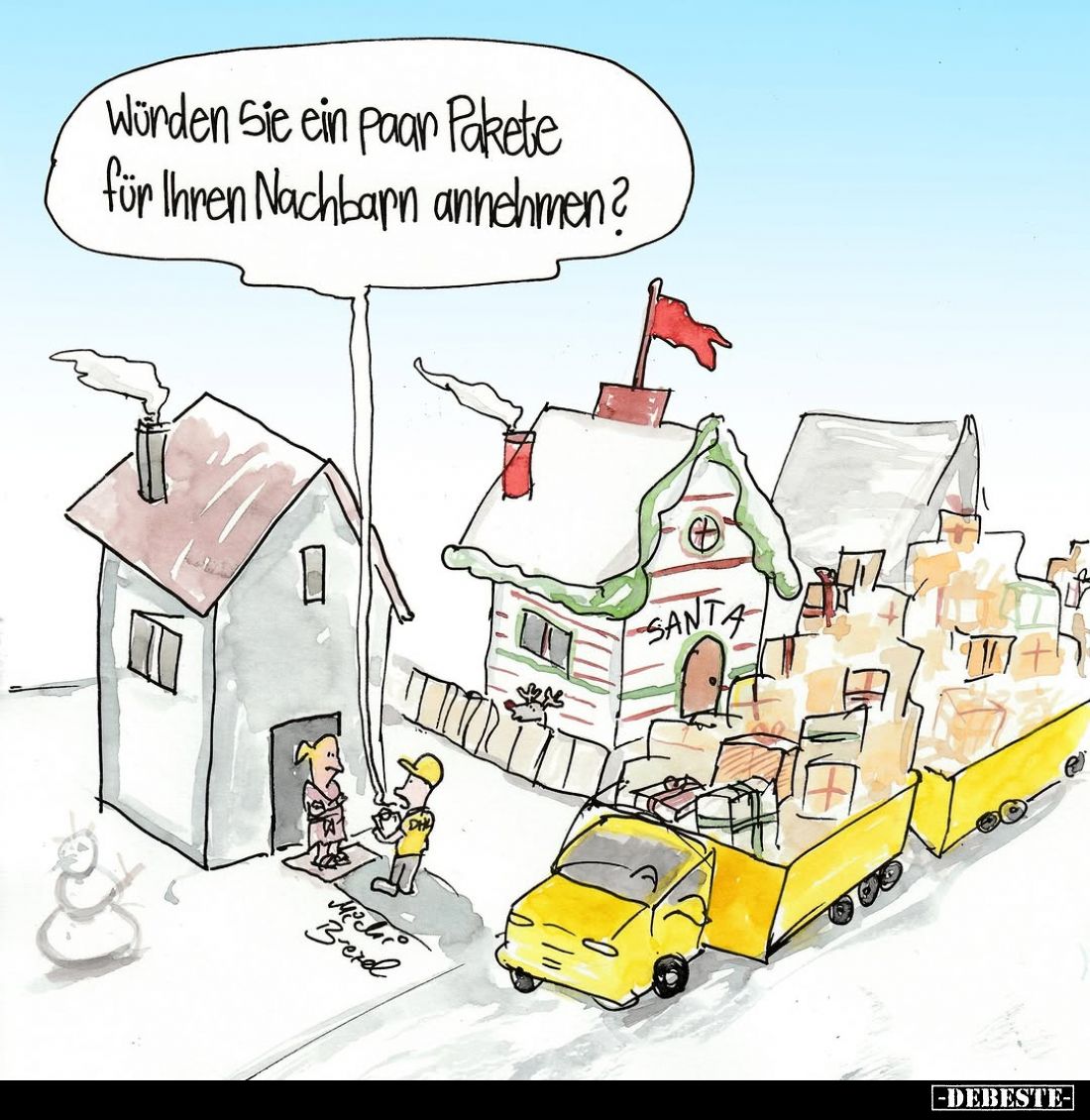 Würden Sie ein paar Pakete für Ihren Nachbarn annehmen?