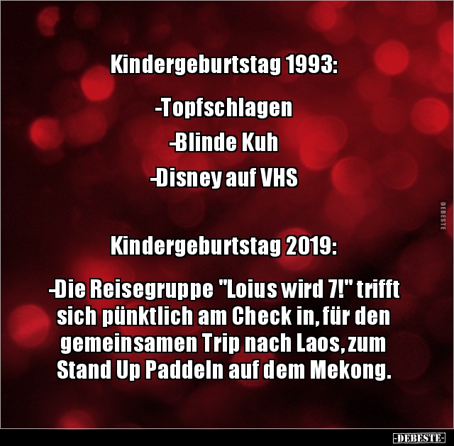 Kindergeburtstag 1993: -Topfschlagen-Blinde.. - Lustige Bilder | DEBESTE.de