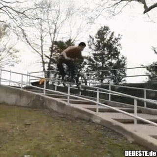 Immerhin ist das Rad nicht nass..