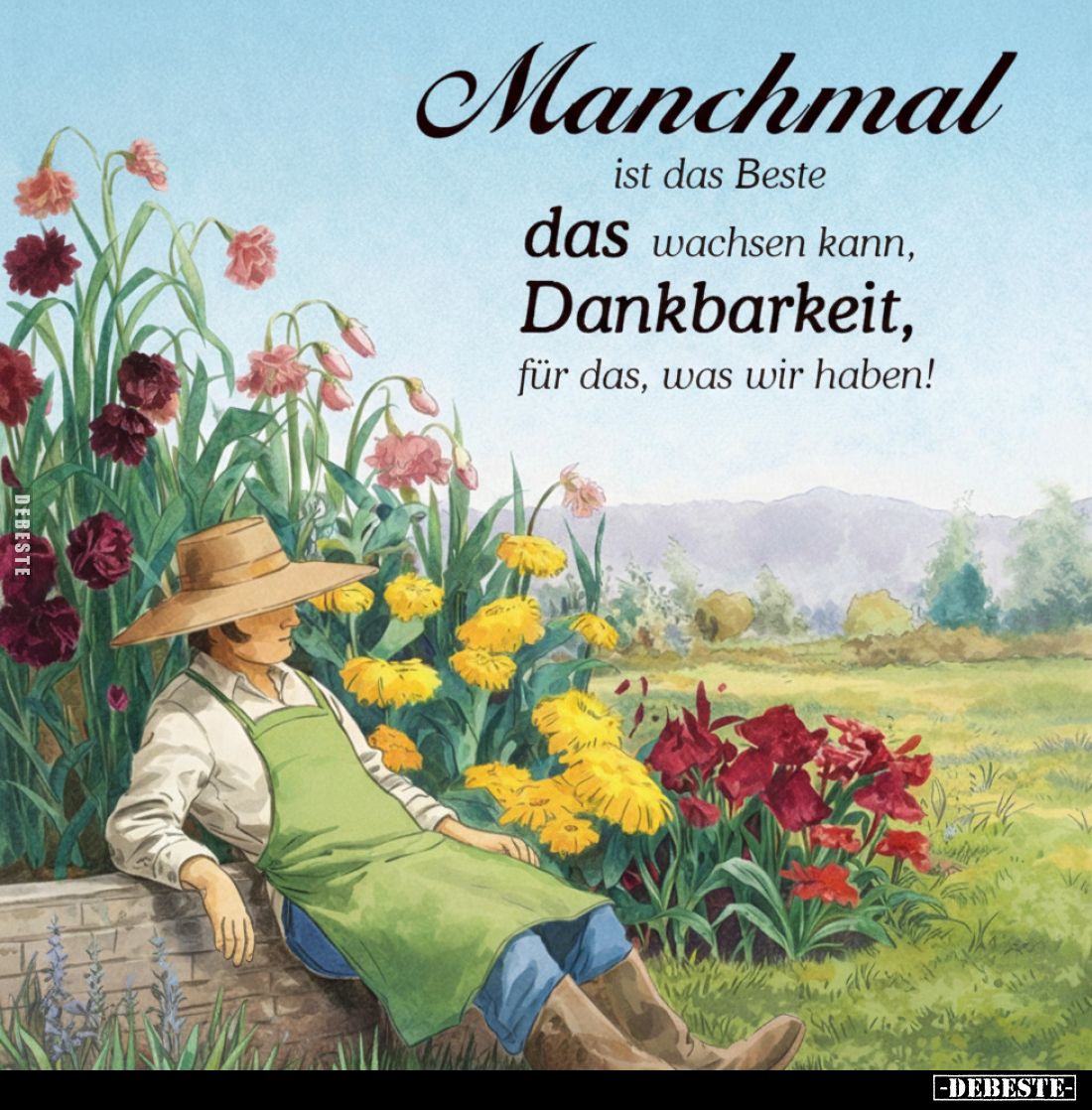 Manchmal
ist das Beste
das wachsen kann, Dankbarkeit, für das, was wir haben!