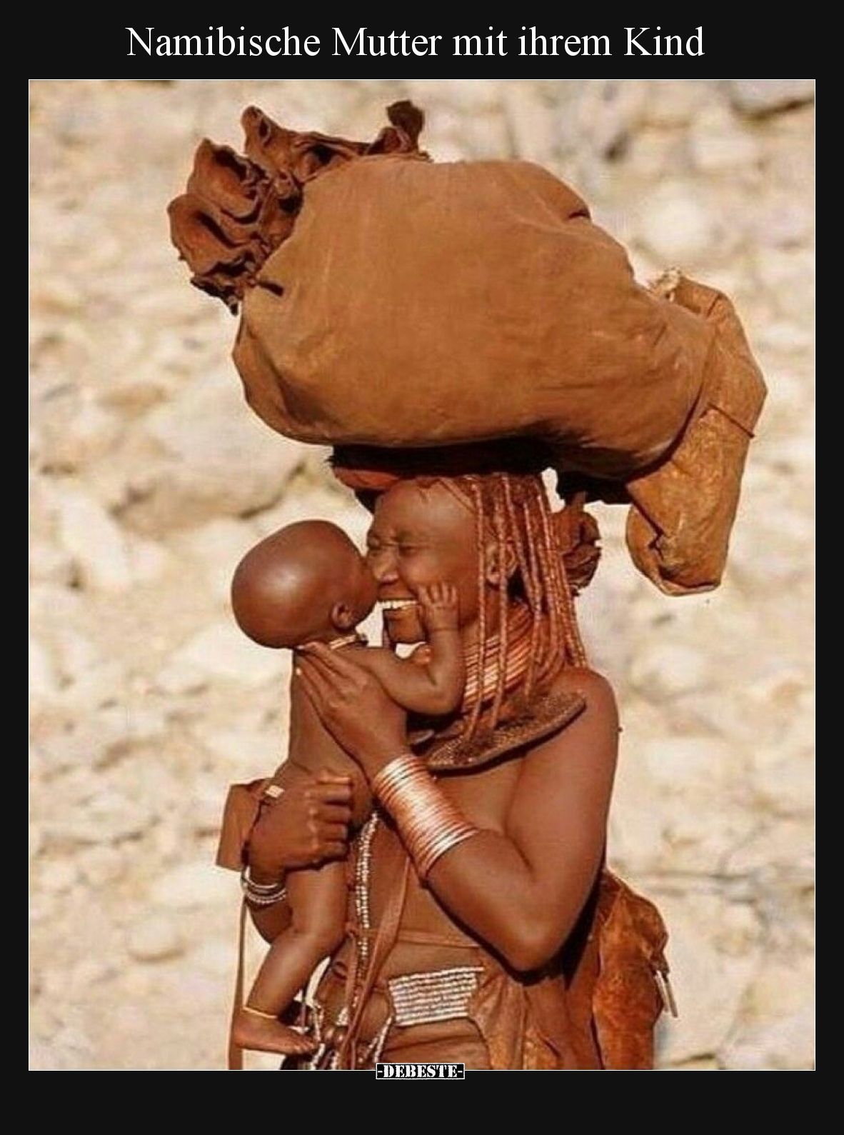 Namibische Mutter mit ihrem Kind