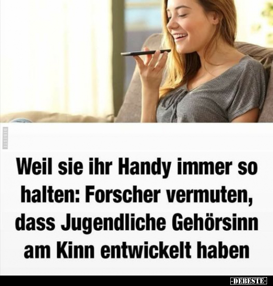 Weil sie ihr Handy immer so halten: Forscher vermuten, dass.. - Lustige Bilder | DEBESTE.de