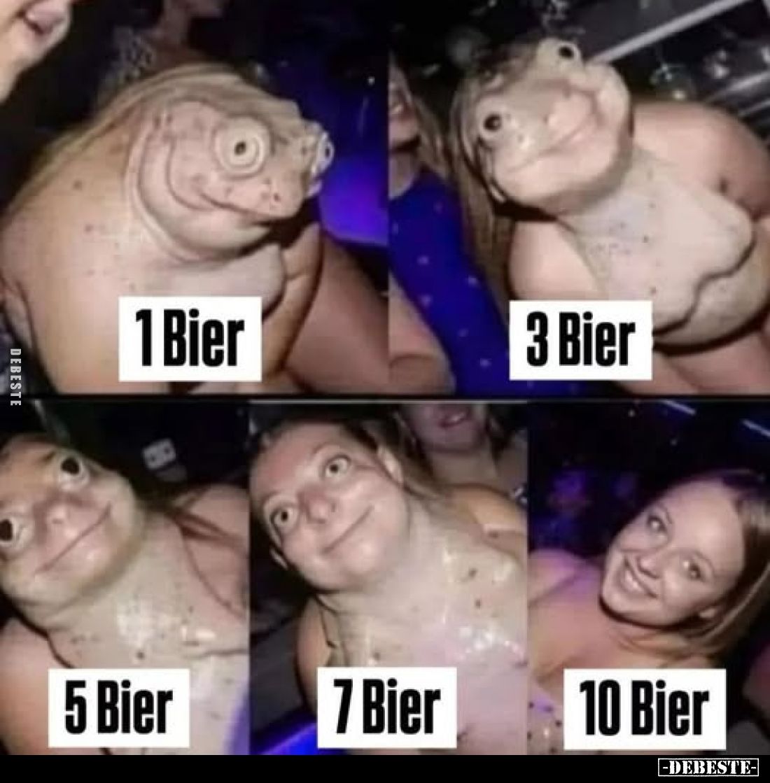 1 Bier, 3 Bier, 5 Bier, 7 Bier, 10 Bier...