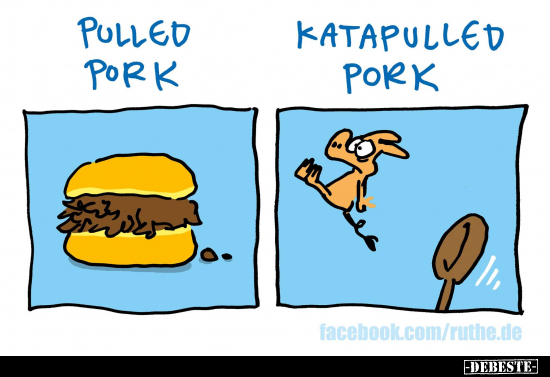 Pulled pork - Katapulled pork.. - Lustige Bilder | DEBESTE.de
