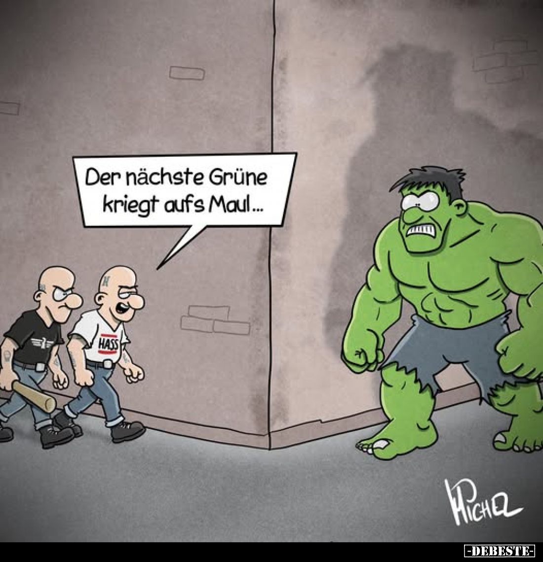 Der nächste Grüne kriegt aufs Maul...