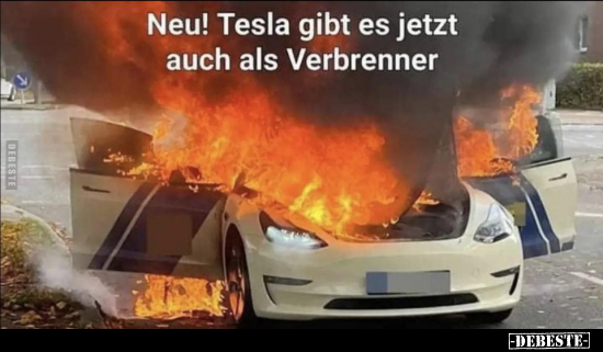 Neu! Tesla gibt es jetzt auch als Verbrenner... - Lustige Bilder | DEBESTE.de