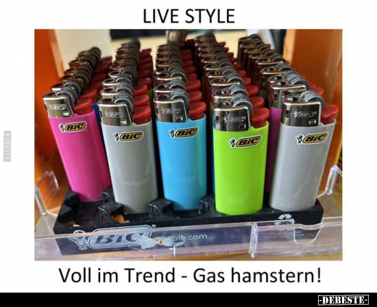 Voll im Trend - Gas hamstern!.. - Lustige Bilder | DEBESTE.de