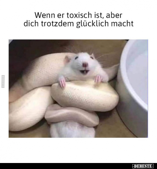 Wenn er toxisch ist, aber dich trotzdem glücklich macht.. - Lustige Bilder | DEBESTE.de