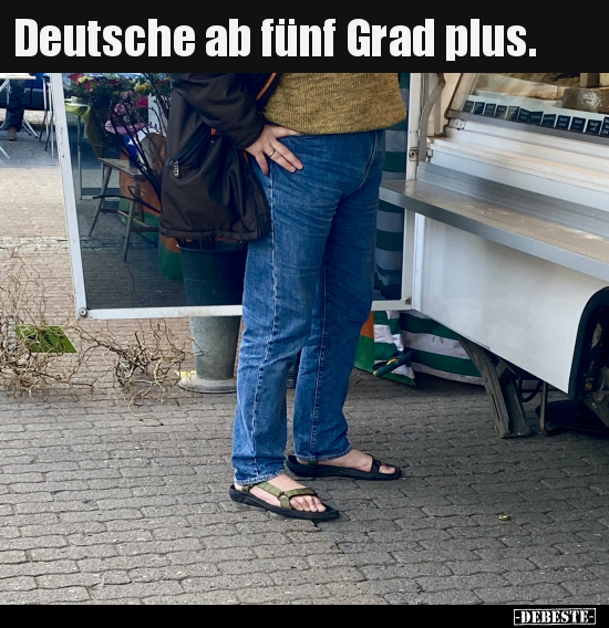 Deutsche ab fünf Grad plus... - Lustige Bilder | DEBESTE.de