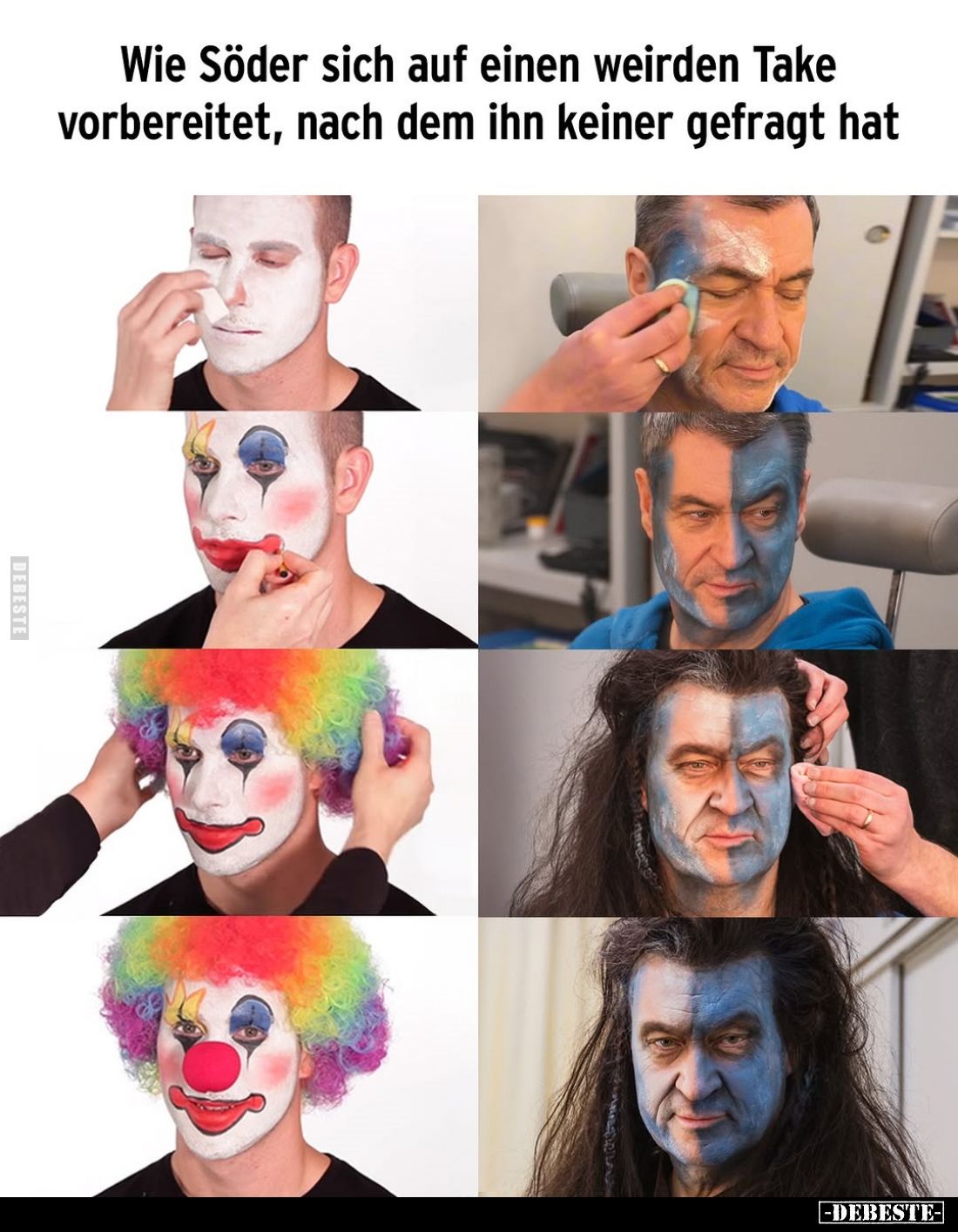 Wie Söder sich auf einen weirden Take vorbereitet, nach dem ihn keiner gefragt hat.