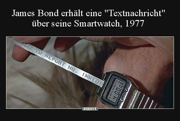 James Bond erhält eine "Textnachricht" über seine.. - Lustige Bilder | DEBESTE.de