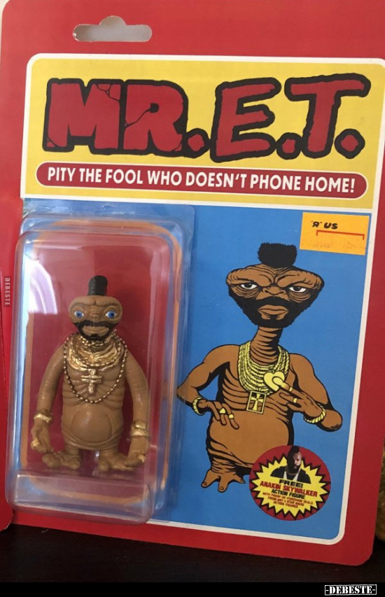 Eine Mr. E.T. Actionfigur..