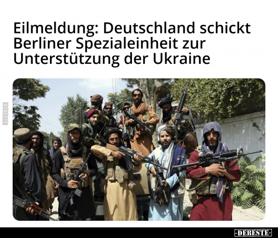 Eilmeldung: Deutschland schickt Berliner Spezialeinheit zur.. - Lustige Bilder | DEBESTE.de