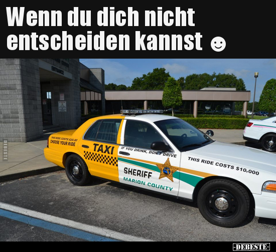 Wenn du dich nicht entscheiden kannst.