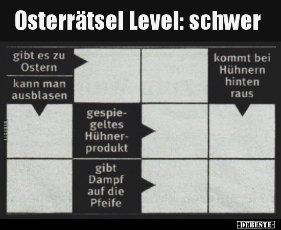 Osterrätsel Level: schwer.. - Lustige Bilder | DEBESTE.de