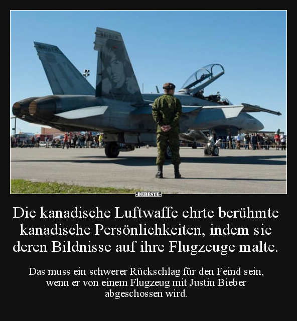 Die kanadische Luftwaffe ehrte berühmte kanadische.. - Lustige Bilder | DEBESTE.de