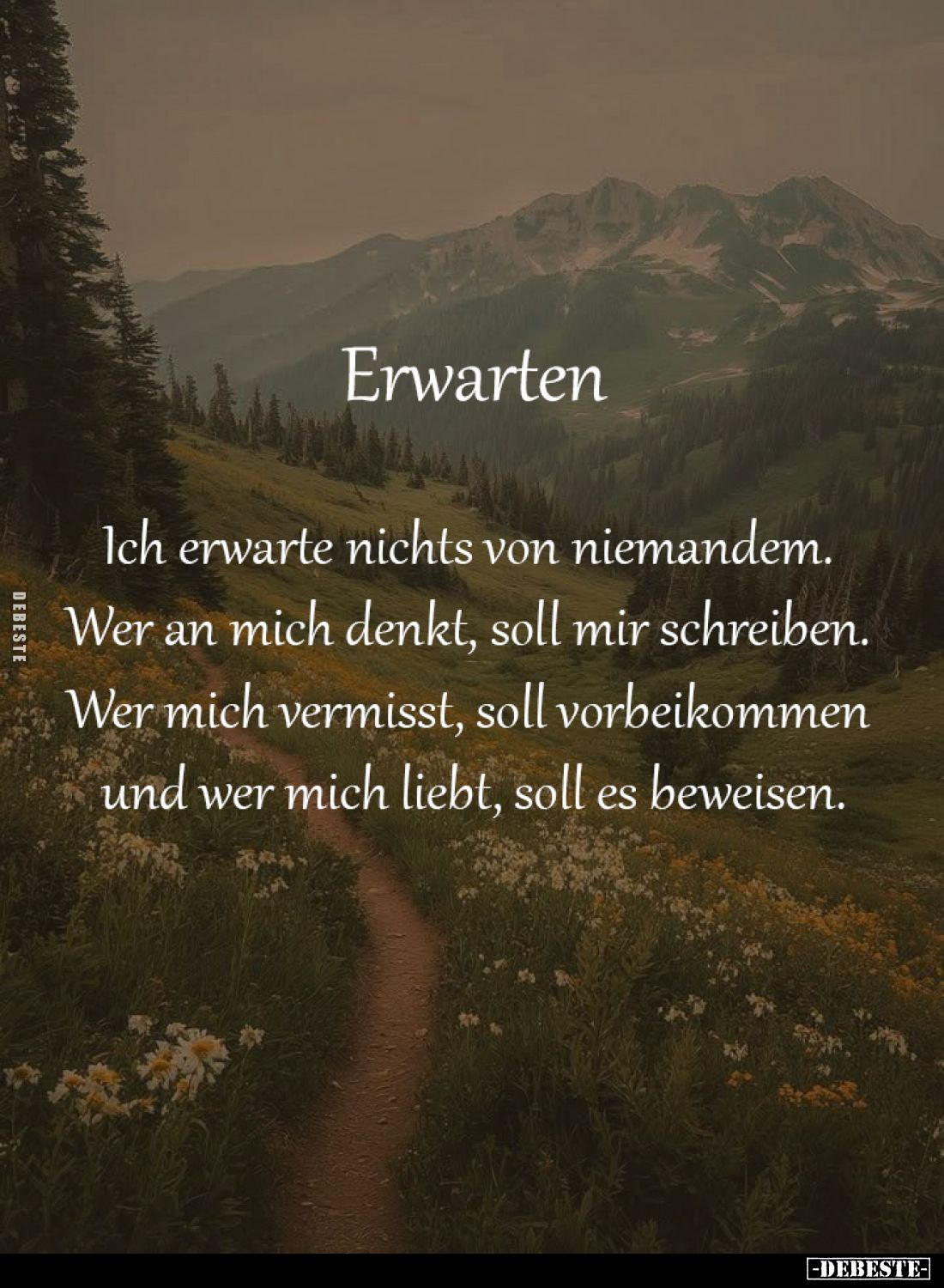 Erwarten Ich erwarte nichts von niemandem.... - Lustige Bilder | DEBESTE.de