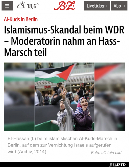 Islamismus-Skandal beim WDR - Moderatorin nahm an.. - Lustige Bilder | DEBESTE.de