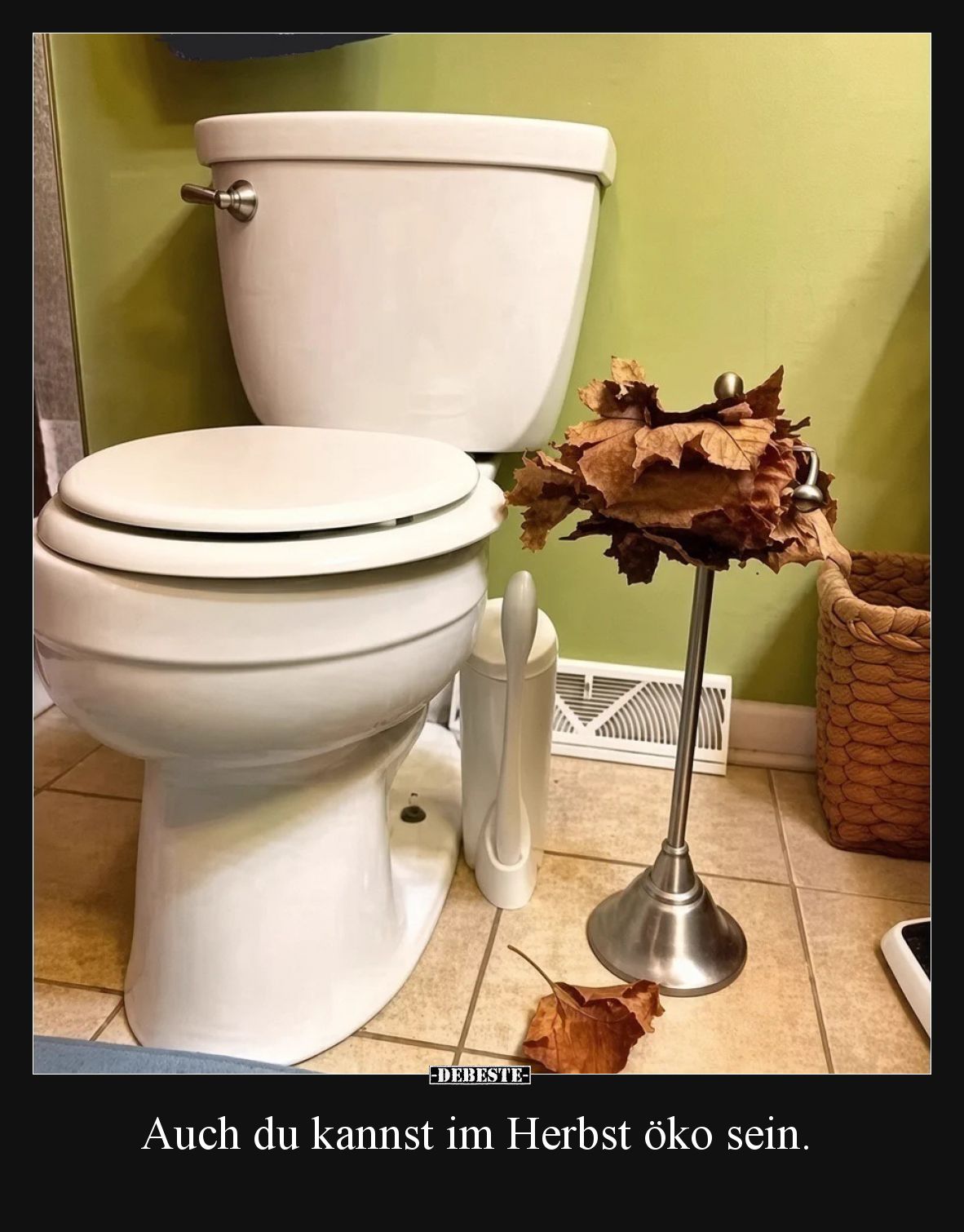 Auch du kannst im Herbst öko sein.