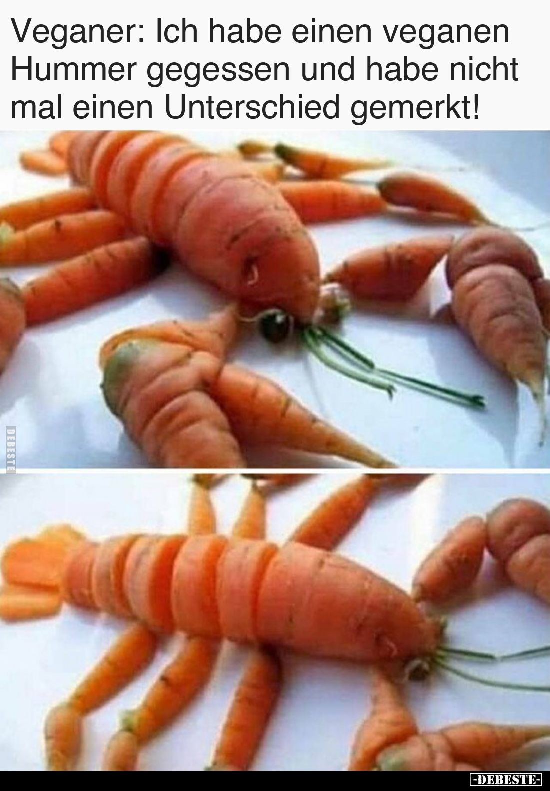 Veganer: Ich habe einen veganen Hummer gegessen und habe nicht mal einen Unterschied gemerkt!