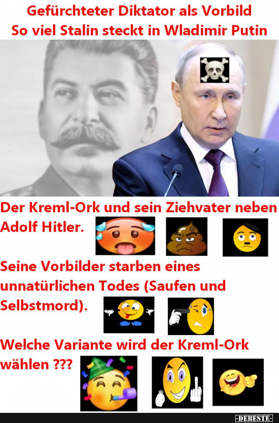 Putin und seine großen Vorbilder - Lustige Bilder | DEBESTE.de