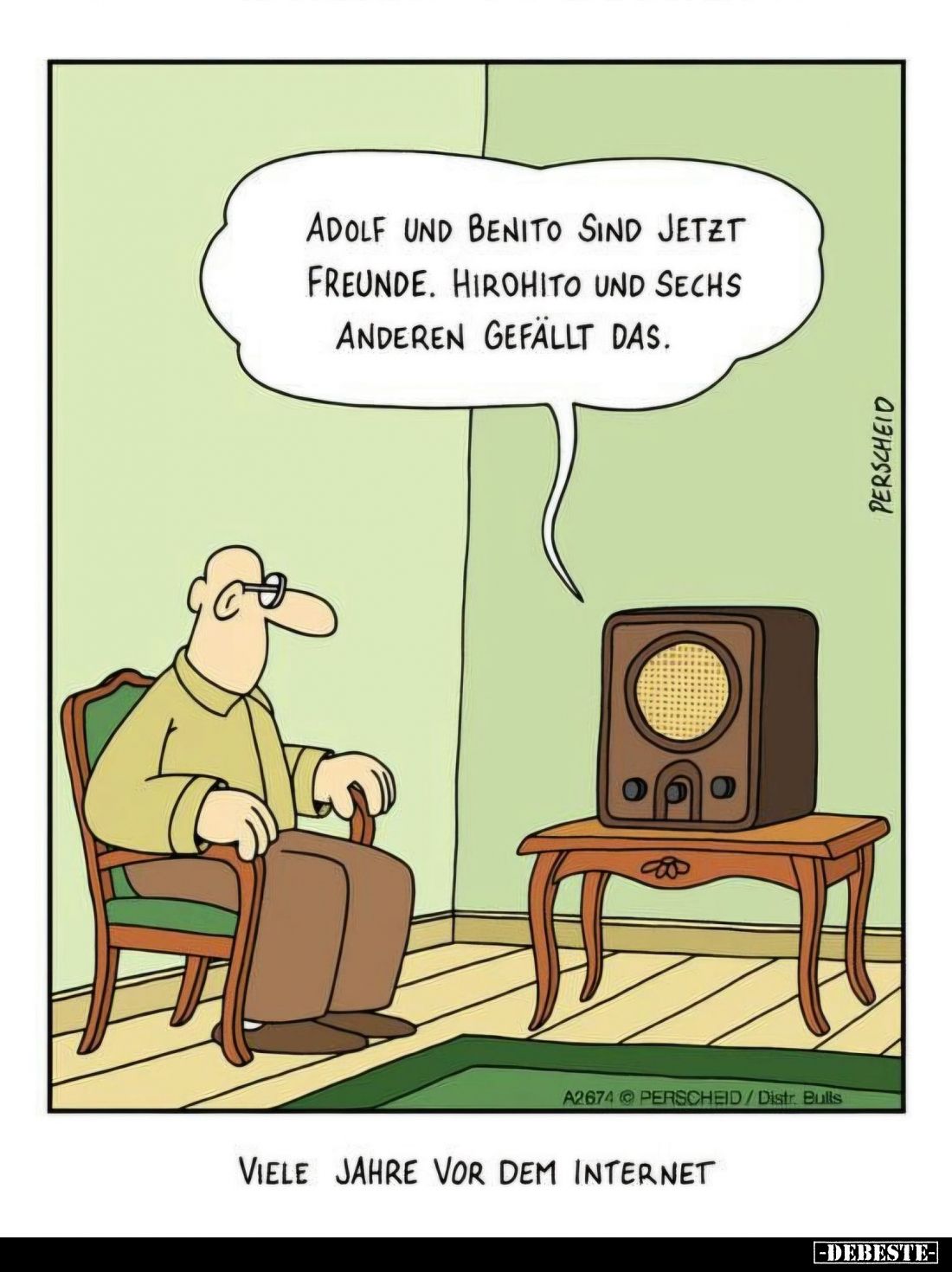 Viele Jahre vor dem Internet. - Adolf und Benito sind jetzt Freunde. Hirohito und sechs anderen gefällt das.