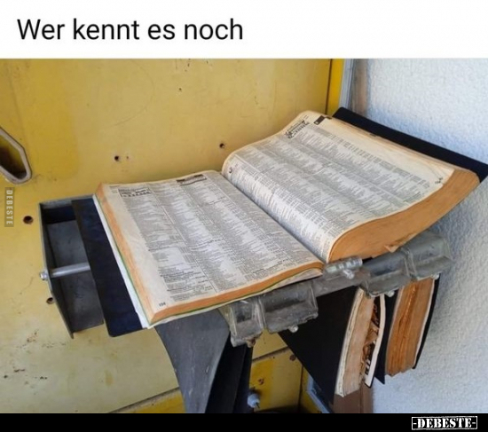 Wer kennt es noch