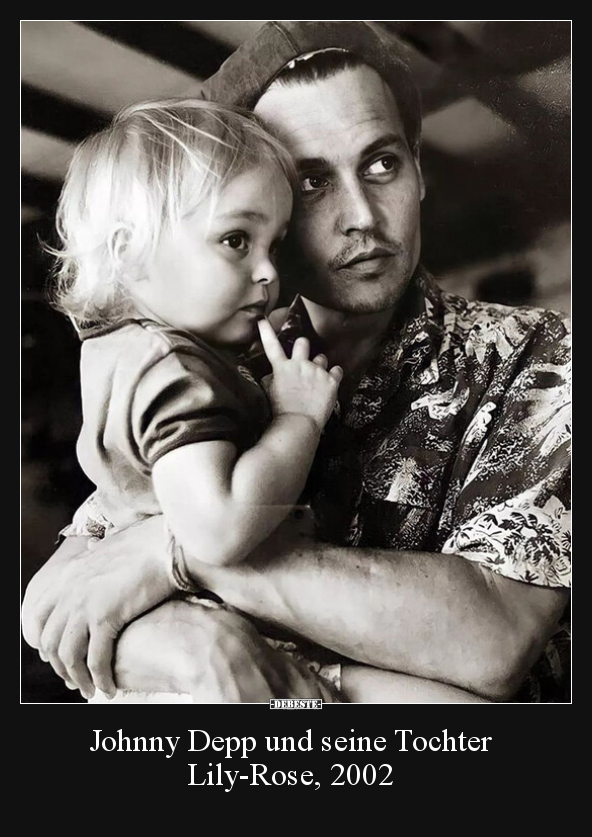 Johnny Depp und seine Tochter Lily-Rose, 2002.. - Lustige Bilder | DEBESTE.de