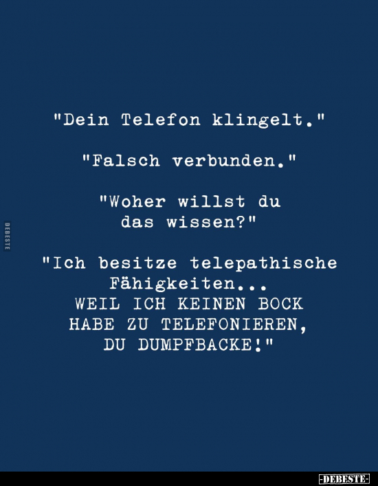 "Dein Telefon klingelt.".. - Lustige Bilder | DEBESTE.de