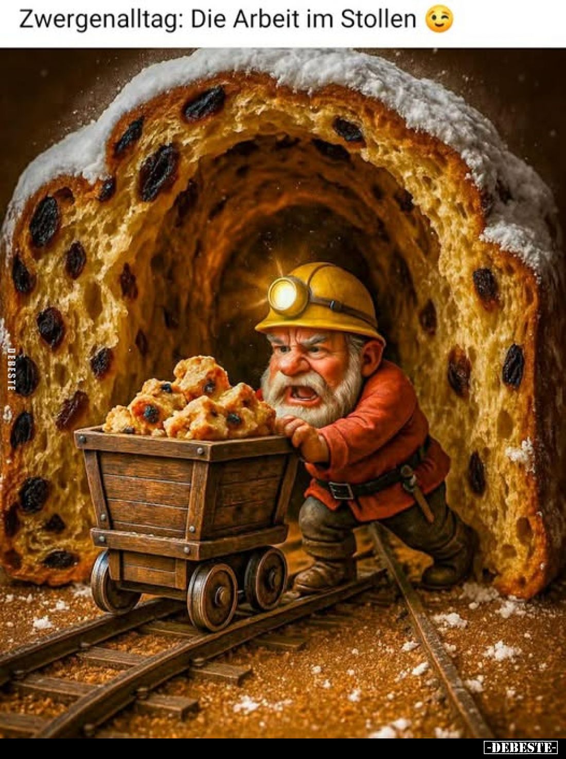 Zwergenalltag: Die Arbeit im Stollen.