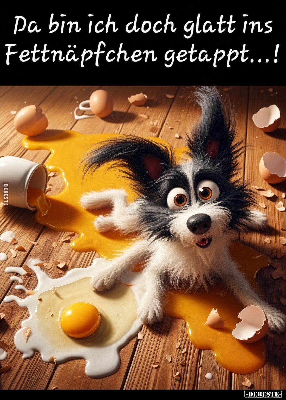 Da bin ich doch glatt ins Fettnäpfchen getappt...!