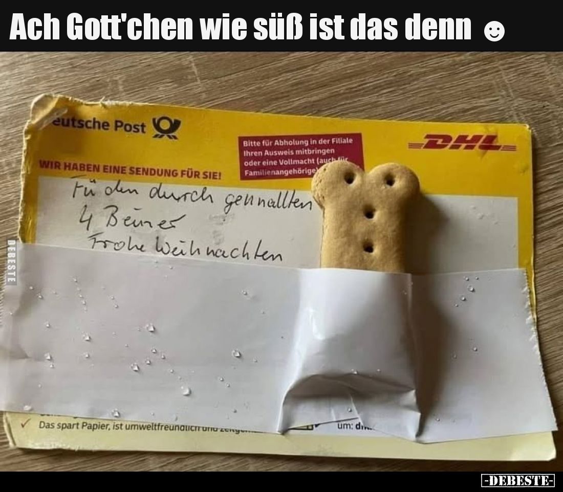 Ach Gott'chen wie süß ist das denn.