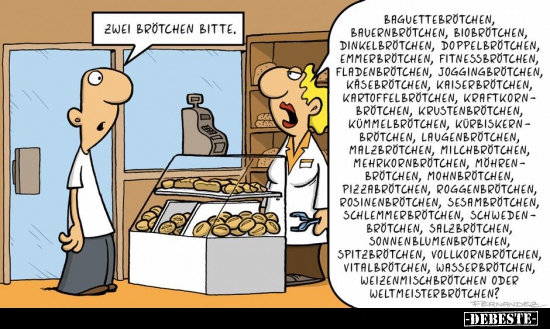 Zwei Brötchen bitte..