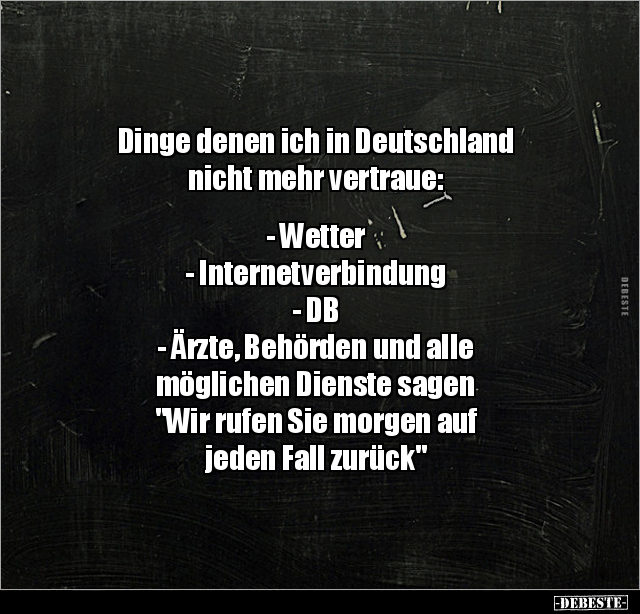 Dinge denen ich in Deutschland nicht mehr vertraue.. - Lustige Bilder | DEBESTE.de