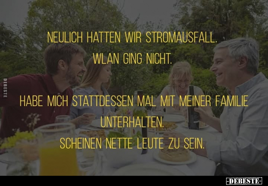 Neulich hatten wir Stromausfall.. - Lustige Bilder | DEBESTE.de