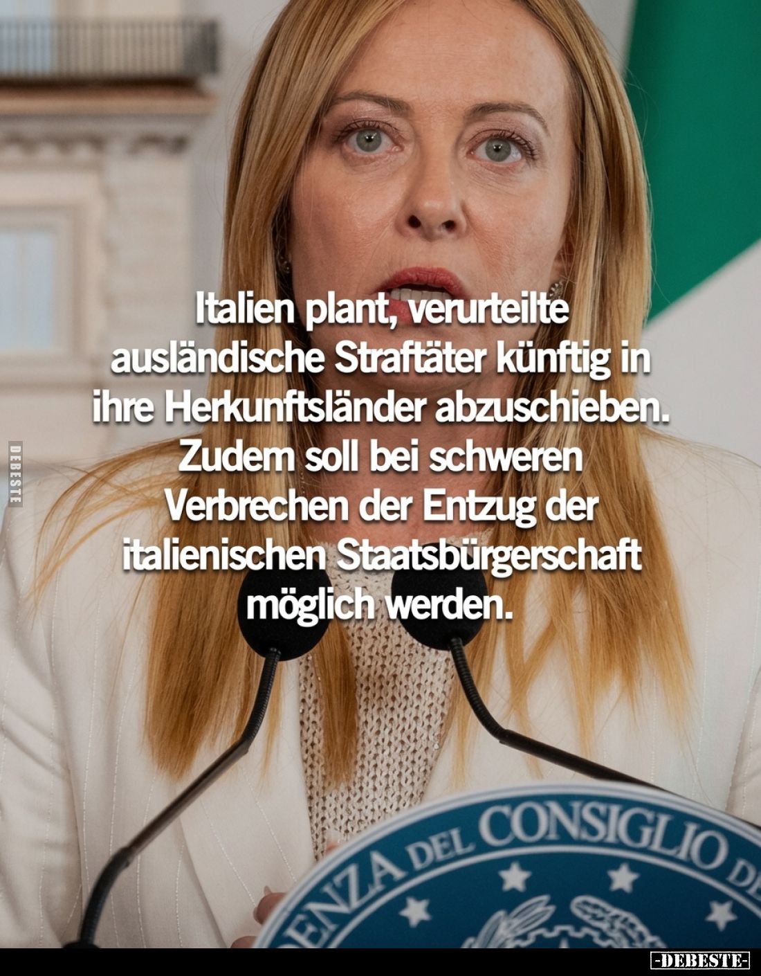 Italien plant, verurteilte ausländische Straftäter künftig.. - Lustige Bilder | DEBESTE.de