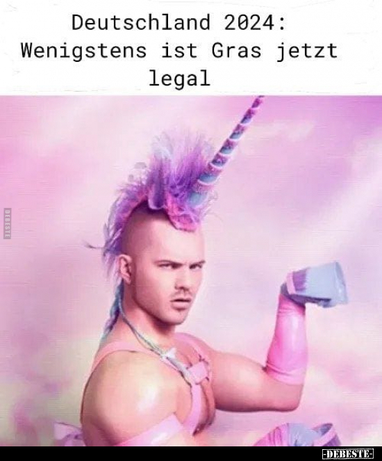 Deutschland 2024: Wenigstens ist Gras jetzt legal.. - Lustige Bilder | DEBESTE.de