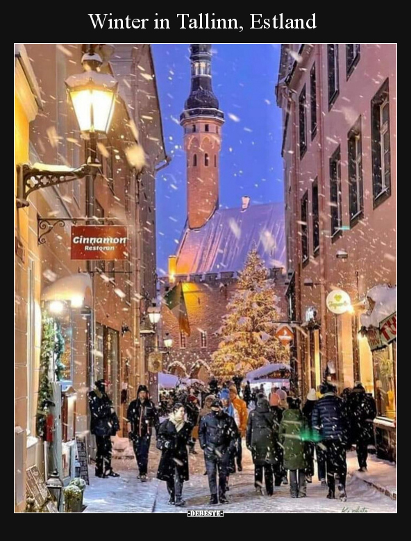Winter in Tallinn, Estland.. - Lustige Bilder | DEBESTE.de