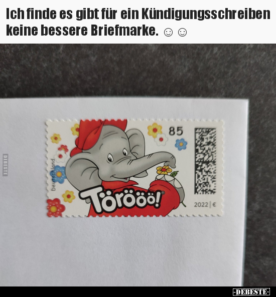 Ich finde es gibt für ein Kündigungsschreiben keine bessere.. - Lustige Bilder | DEBESTE.de