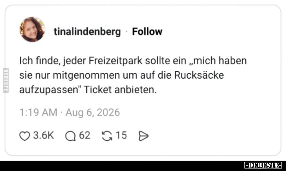 Ich finde, jeder Freizeitpark sollte ein "mich haben sie.." - Lustige Bilder | DEBESTE.de