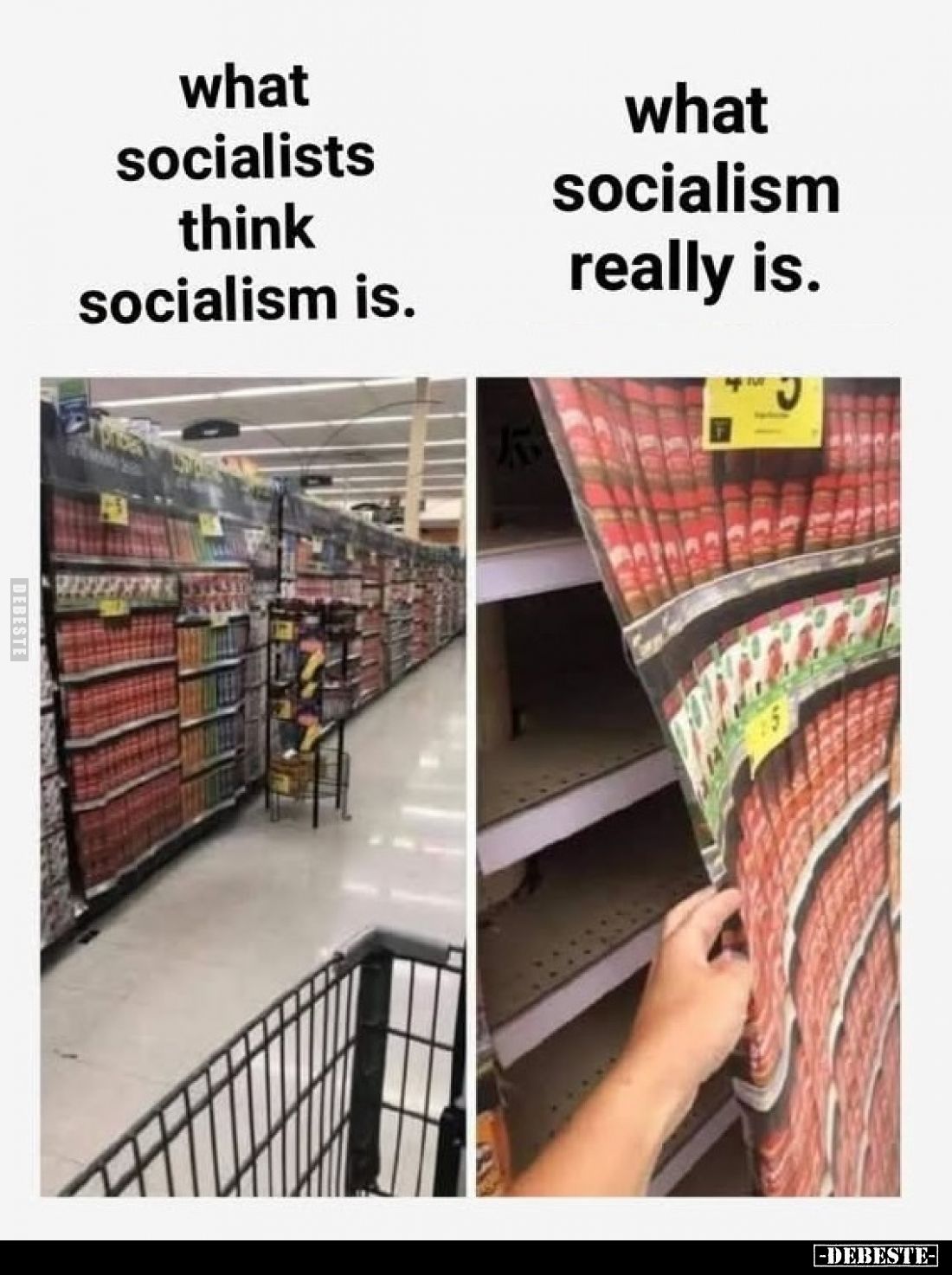 What socialists think socialism is.
- What socialism really is.