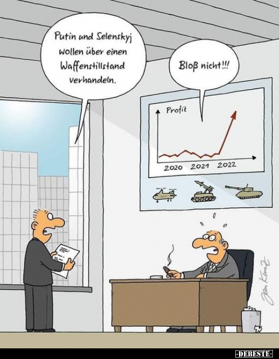 Putin und Selenskyj wollen über einen Waffenstillstand.. - Lustige Bilder | DEBESTE.de