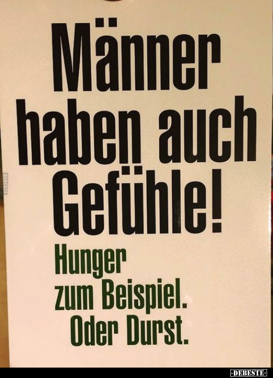 Männer haben auch Gefühle.. - Lustige Bilder | DEBESTE.de