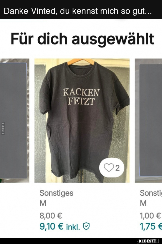 Danke Vinted, du kennst mich so gut... - Lustige Bilder | DEBESTE.de