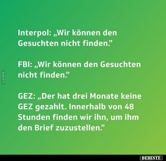 Interpol: "Wir können den Gesuchten nicht finden..." - Lustige Bilder | DEBESTE.de