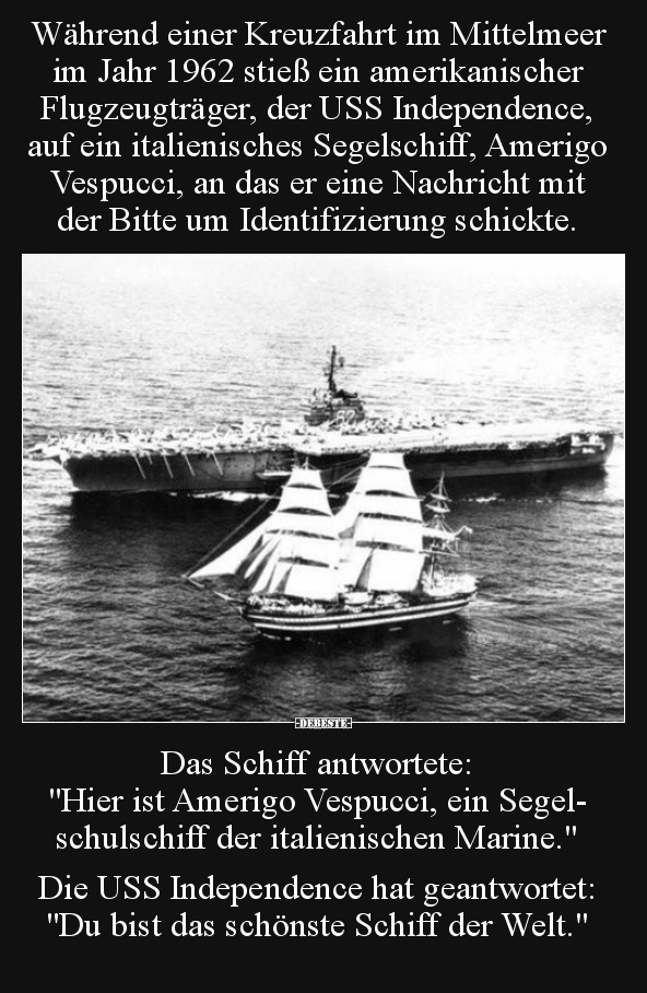 Während einer Kreuzfahrt im Mittelmeer im Jahr 1962 stieß.. - Lustige Bilder | DEBESTE.de